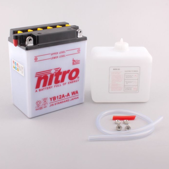 Batterie Nitro YB12A-A 12AH WA Batterie Nitro YB12A-A 12AH WA