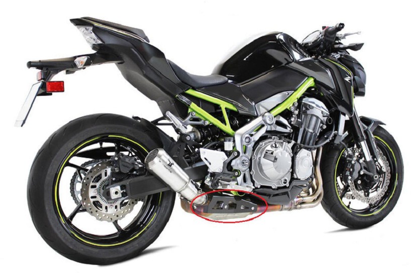 IXRACE Auspuffblende passend für Kawasaki Z 900, 16-, Schwarz