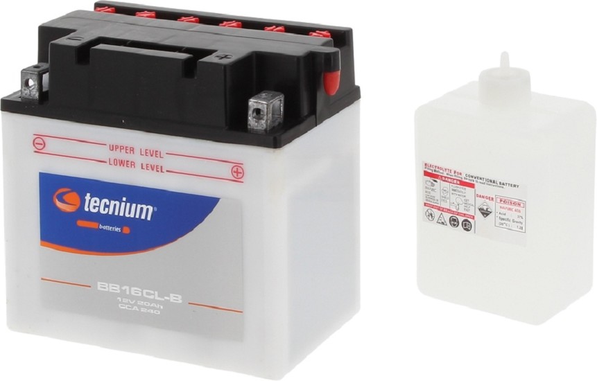 TECNIUM Blei/Säure Batterie mit Säurepack - BB16CL-B TECNIUM Blei/Säure Batterie mit Säurepack - BB16CL-B