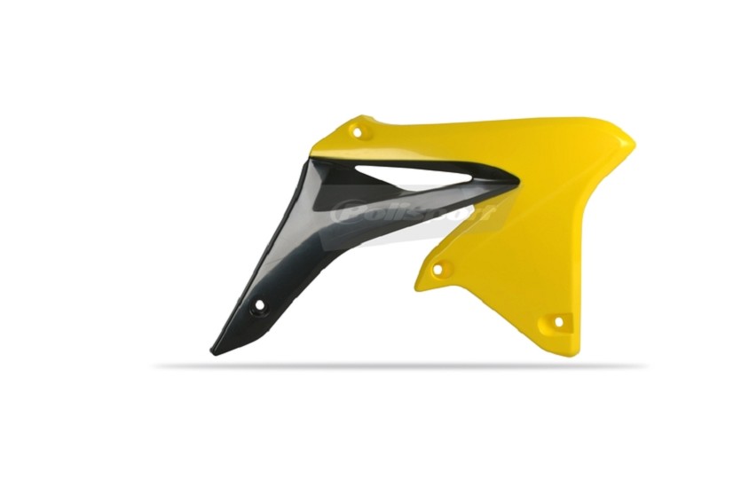POLISPORT Kühlerspoiler seitlich RMZ250 10-13 Schwarz/Gelb