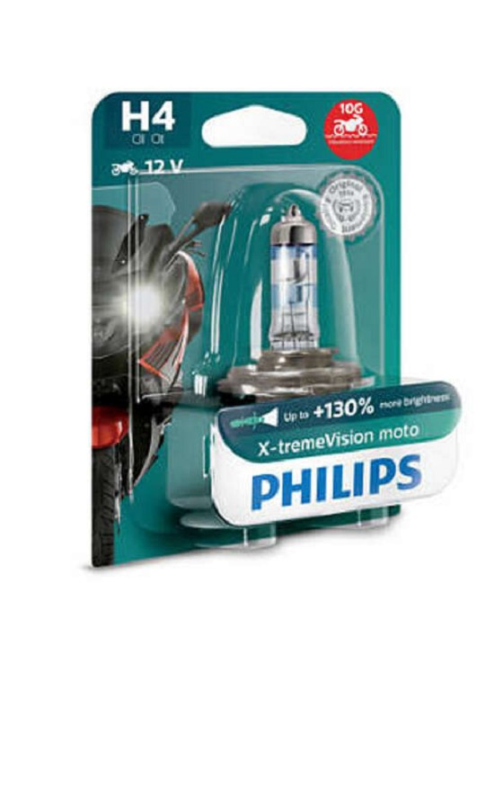 PHILIPS X-tremeVision Moto H4 Glühlampen 12V 60/55W - x1