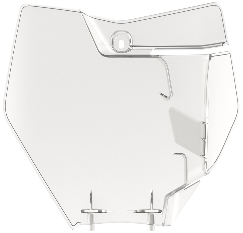 POLISPORT Nummerntafel vorne transparent passend für KTM SX/SX-F125