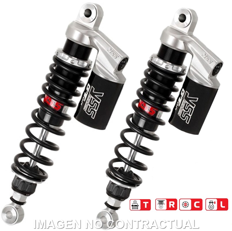 Federbein G362-Serie Stereo hinten passend für Moto Guzzi California 75 (97-98)/1100 (93-01) RG362-340TRCL-07-888 Federbein G362-Serie Stereo hinten passend für Moto Guzzi California 75 (97-98)/1100 (93-01) RG362-340TRCL-07-888
