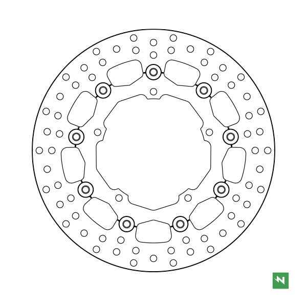 Bremsscheibe DF5310EFC (5 mm) ,schwimmend Ø aussen/innen: 310/132 mm, Lochkreis: 150 mm 5-Loch (8,5 mm) Bremsscheibe DF5310EFC (5 mm) ,schwimmend Ø aussen/innen: 310/132 mm, Lochkreis: 150 mm 5-Loch (8,5 mm)