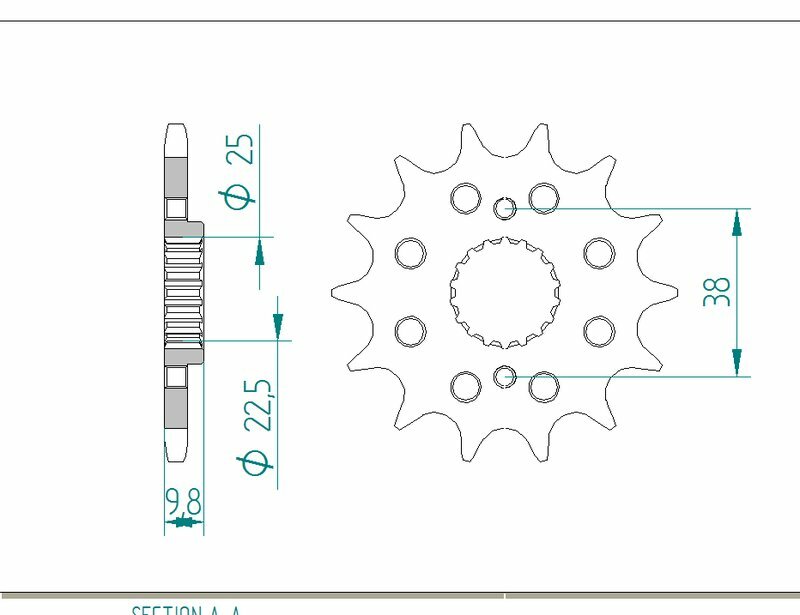 AFAM Standard Stahlritzel vorne 166400 - 520