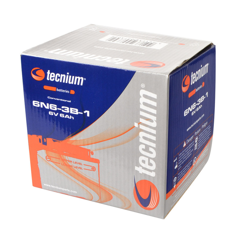 TECNIUM Blei/Säure Batterie mit Säurepack - 6N6-3B-1 TECNIUM Blei/Säure Batterie mit Säurepack - 6N6-3B-1