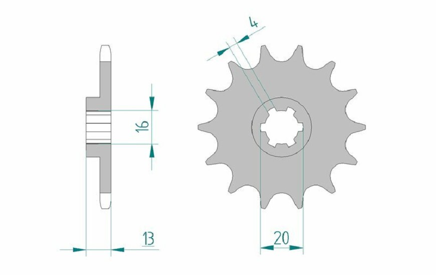 AFAM Standard Stahlritzel vorne 94214 - 520