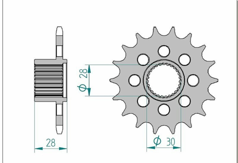 AFAM Standard Stahlritzel vorne 37601 - 525