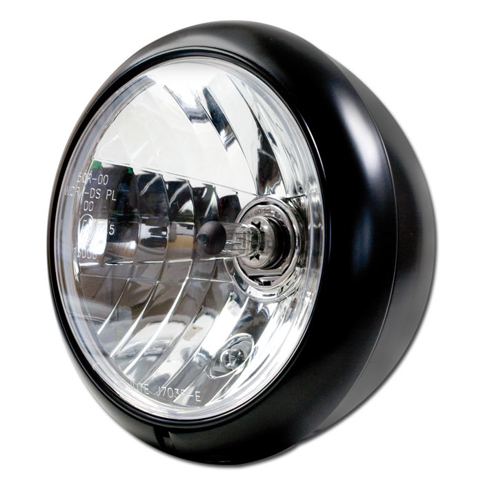 H4-Scheinwerfer HD-Style 7 schwarz-matt H4-Scheinwerfer HD-Style 7 schwarz-matt