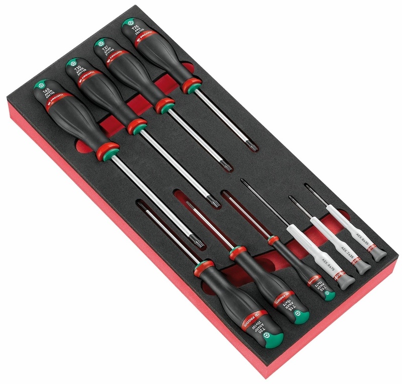 FACOM Protwist® Modul Schraubendreher 10-teilig in Schaumstoff-Einlegefach