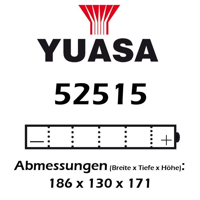 Batterie YUASA 52515 25 AH passend für BMW