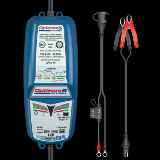 Batterieladegerät OptiMATE 5 start/stop 6-stufig, 12V, 4A STD/AGM/Gel/EFB Batterieladegerät OptiMATE 5 start/stop 6-stufig, 12V, 4A STD/AGM/Gel/EFB