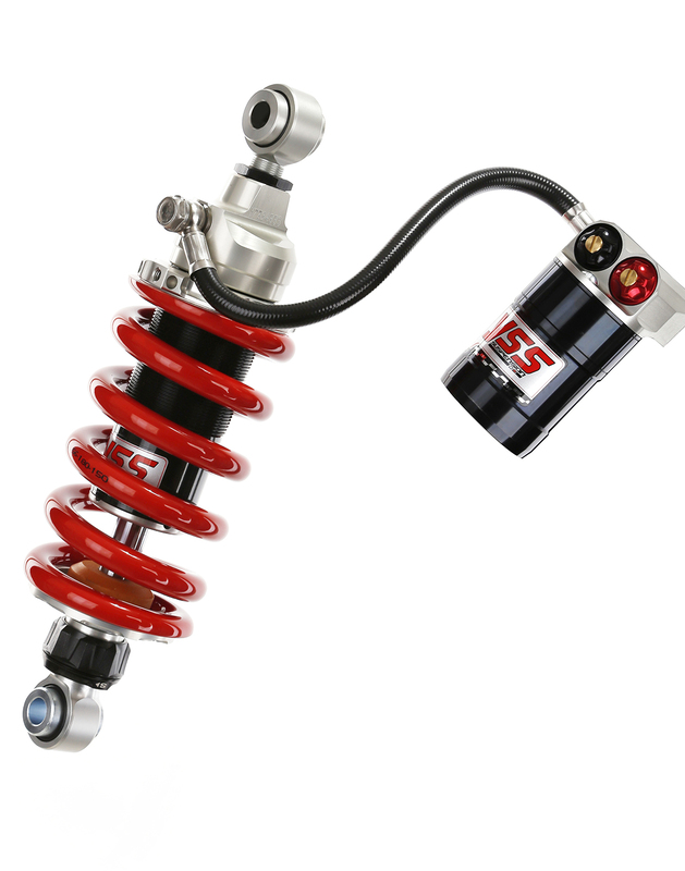 YSS-Hinterrad-Mono-Stoßdämpfer mit externem Reservoir auf Schlauch Gas Racing YSS Hinterrad-Mono-Stoßdämpfer Externer Behälter am Schlauch Gas Racing