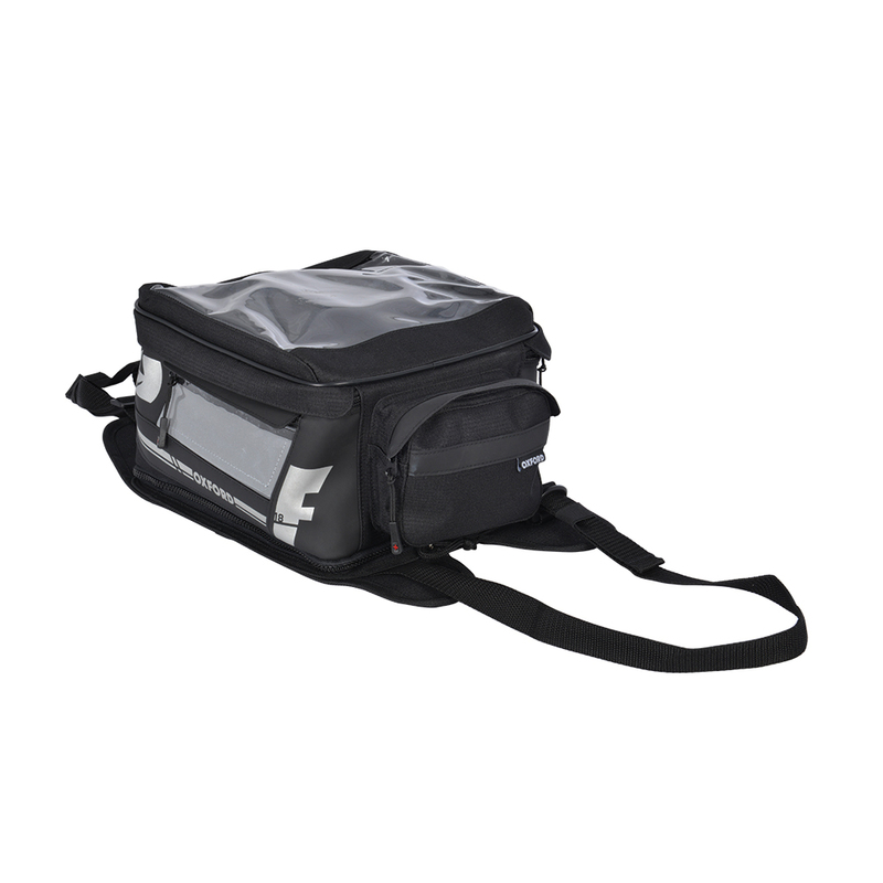 OXFORD F1 Kleiner Tankrucksack mit Riemen schwarz 18L