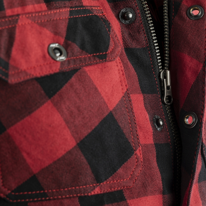RST Lumberjack Reinforced CE Aramid Gefüttertes Textilhemd - Rot