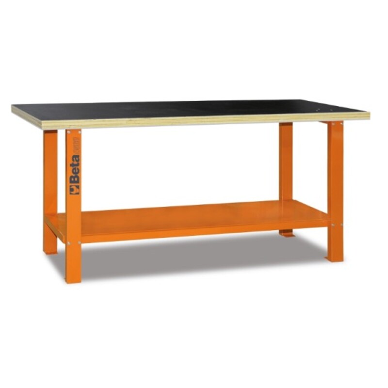BETA C56B Workbench with Wood Top - Orange BETA C56B Workbench with Wood Top - Orange