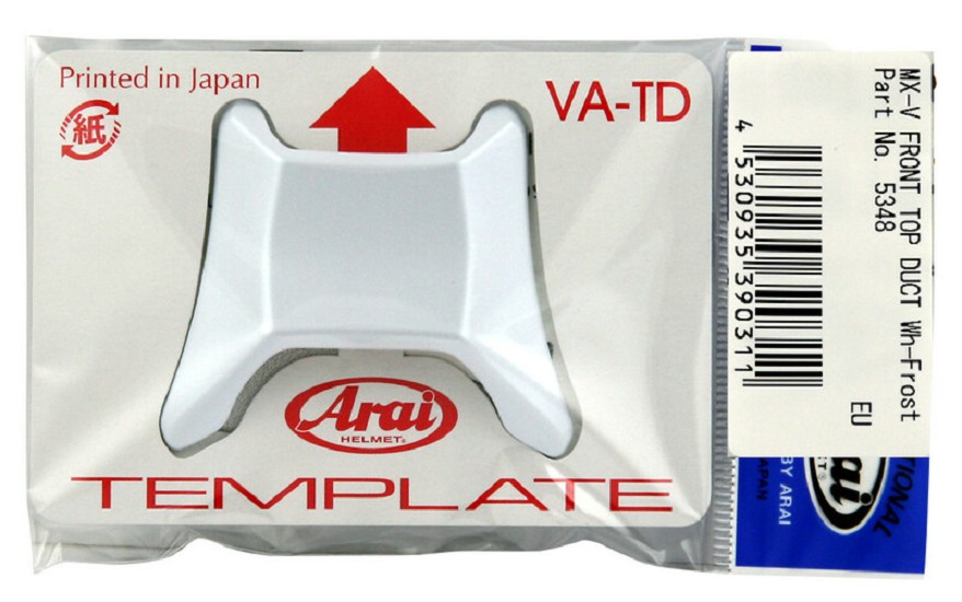 ARAI Mittlere vordere Belüftung Frost White MX-V Helme