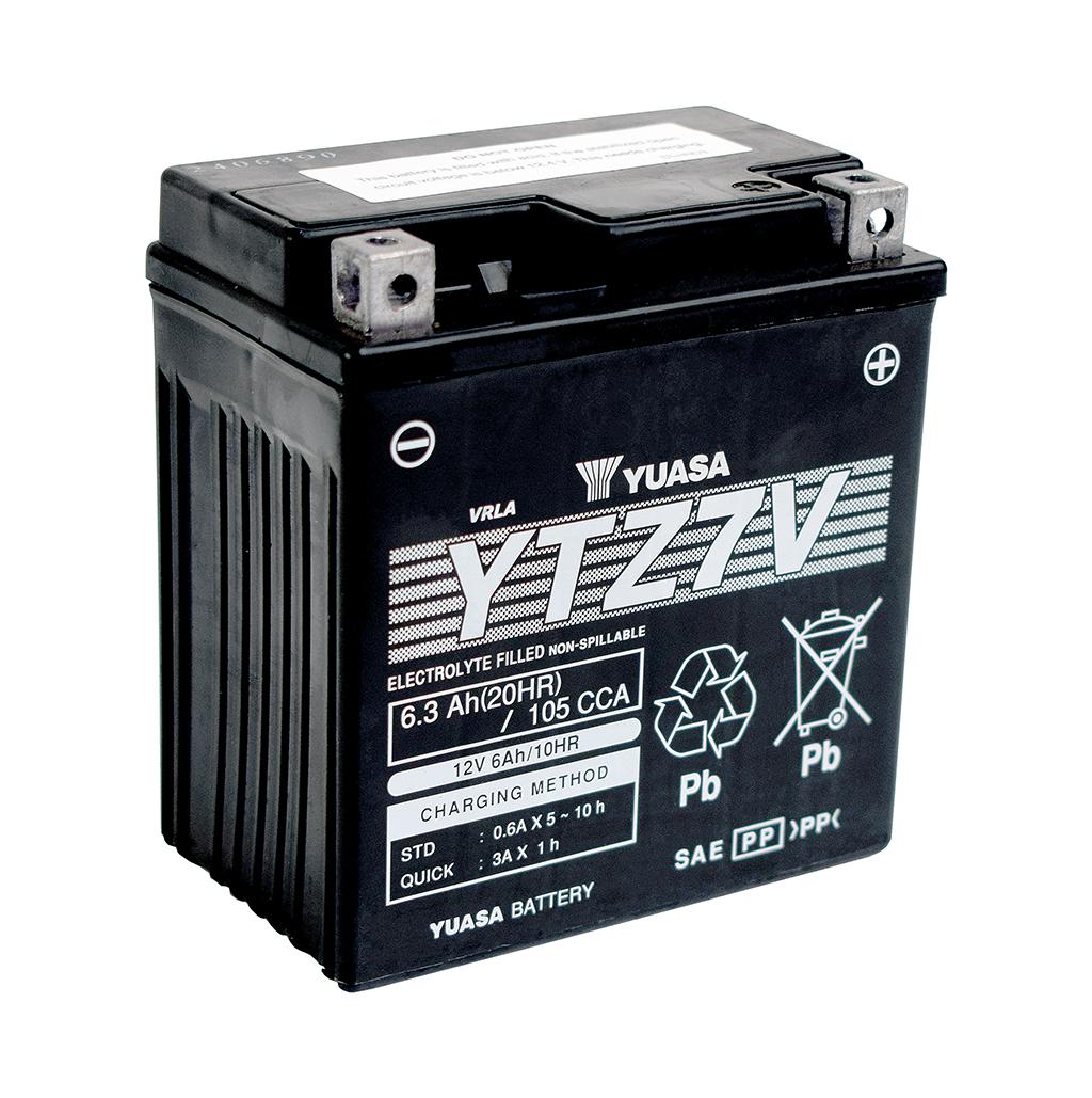 Batterie YUASA YTZ7V (WC) AGM / Gel 12V/6AH (10 Std.) [113x70x120] CCA=105A