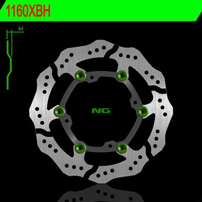 NG BRAKES Bremsscheibe Wave schwimmend