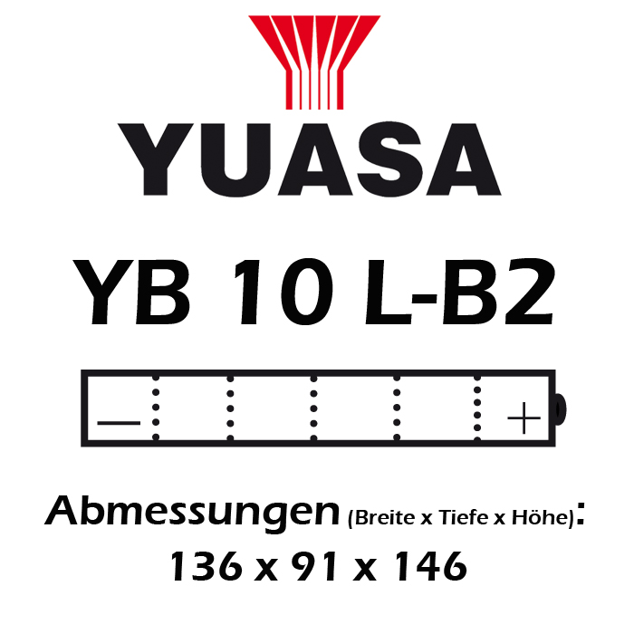 Batterie YUASA YB10L-B2 11 AH
