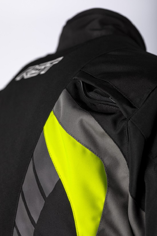 RST Race Dept Adventure X-Treme CE Textil-Jacke - Silber/Navy/Gelb Größe S