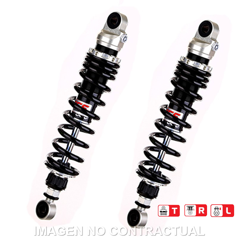 Federbein Z362-Serie Stereo hinten passend für Suzuki VS 1400 Intruder, VZ 1600 Marauder RZ362-340TRL-10-88