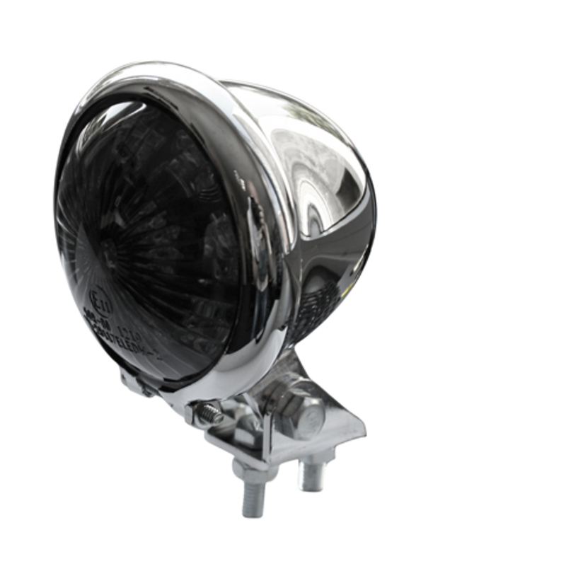 SHIN YO LED-Rücklicht Bates Style verchromtes Gehäuse getöntes Glas SHIN YO LED-Rücklicht Bates Style verchromtes Gehäuse getöntes Glas