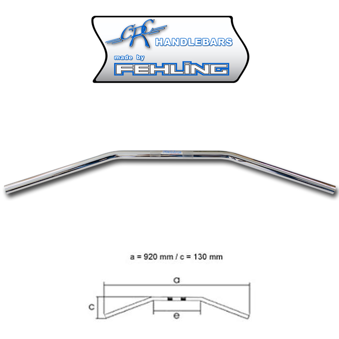 1-Zoll Lenker Drag Bar (LDHD 5) chrom/ Kerbe 1-Zoll Lenker Drag Bar (LDHD 5) chrom/ Kerbe