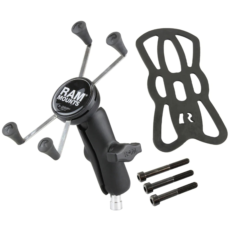 RAM MOUNTS X-Grip® Mittelarm-Telefonhalterung mit Lenkerklemmsockel - großes Telefon