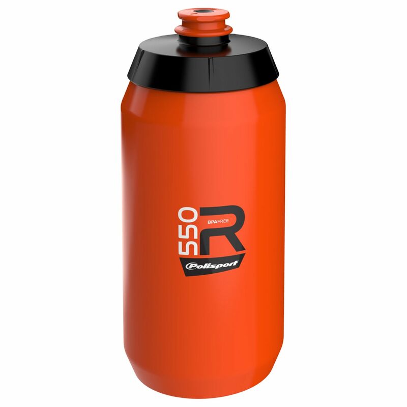POLISPORT Water Bottle R550 Orange Screw-On Cap 550ml
