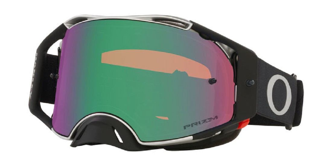 OAKLEY Airbrake MX Goggle - Tuff Blocks Black Gunmetal Prizm MX Jade Lens