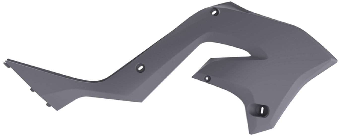 POLISPORT Kühlerspoiler seitlich seitlich Nardo Grau passend für Kawasaki KX125/250
