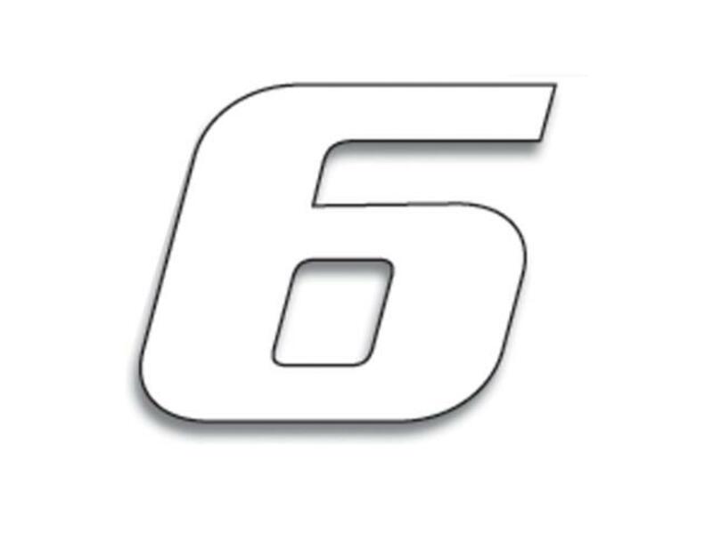RENNNUMMERN WEISS 6 RENNNUMMERN WEISS 6