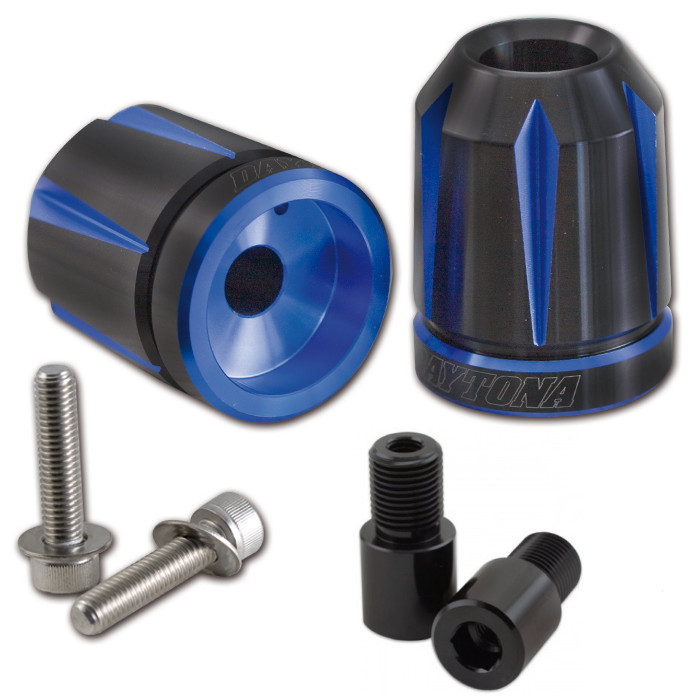 Daytona Lenkergewichte Scratch blau eloxiert Daytona Lenkergewichte Scratch blau eloxiert