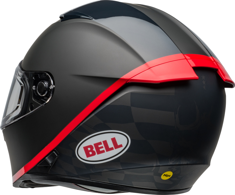 BELL Lithium Mips Helm - Hartluck Matte/Gloss Black/Red