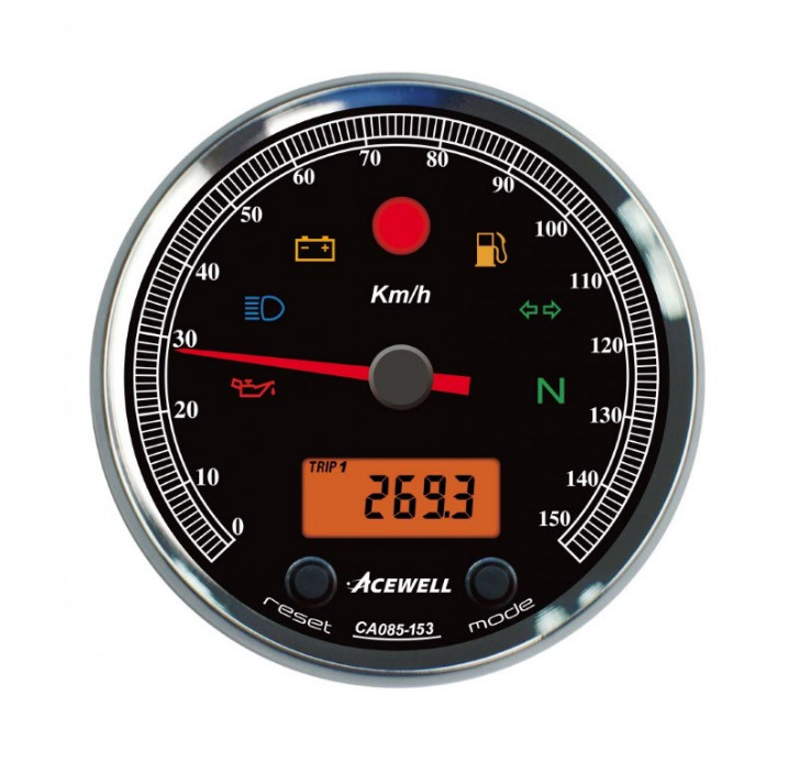 ACEWELL Analog Tacho 150 Km/h Digital DZM ACEWELL Analog Tacho 150 Km/h Digital DZM