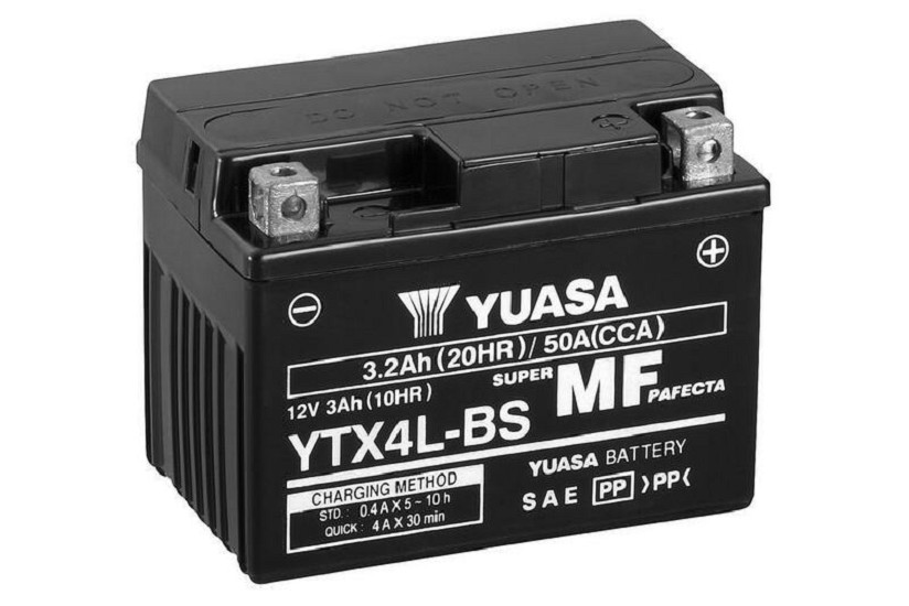 YUASA Wartungsfreie Batterie mit Säurepack - YTX4L-BS