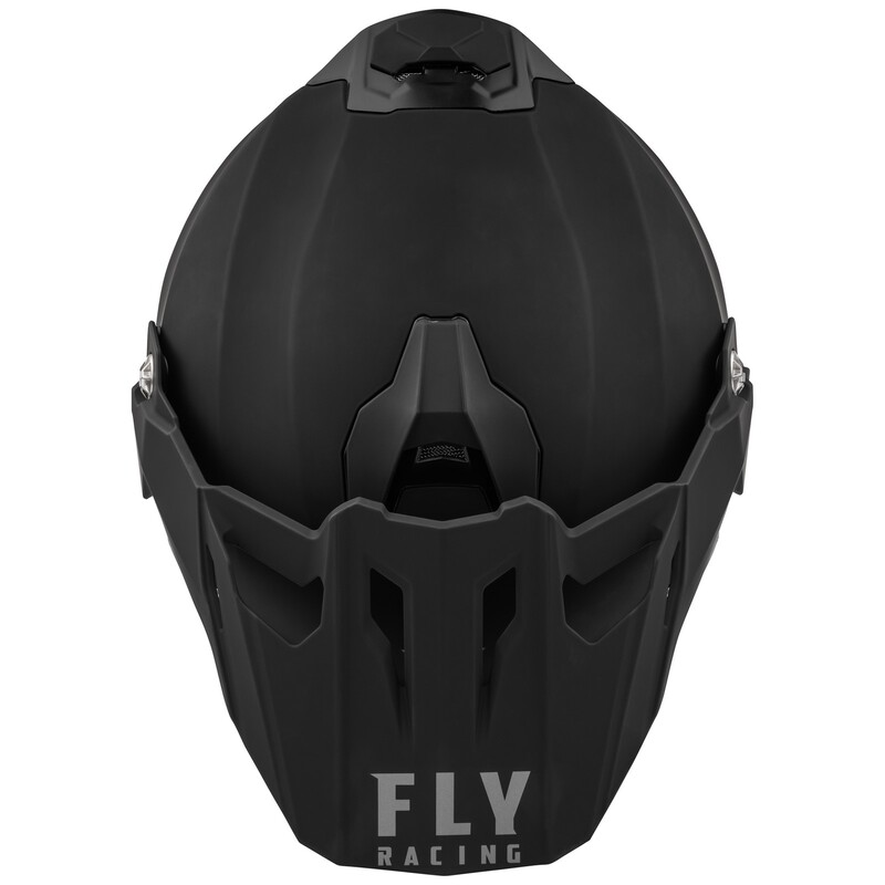 FLY RACING Trekker Solid Helm - Mattschwarz