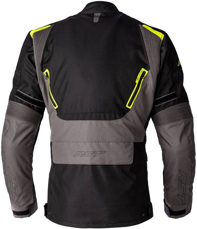 RST Endurance CE Textil-Jacke Herren - Schwarz/Grau/Fluo Gelb