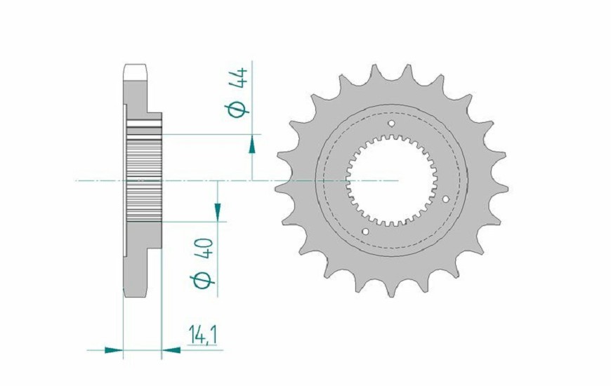 AFAM Standard Stahlritzel vorne 94602 - 530