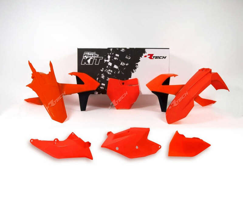 RACETECH Plastik-Kit neonorange/schwarz passend für KTM RACETECH Plastik-Kit neonorange/schwarz passend für KTM
