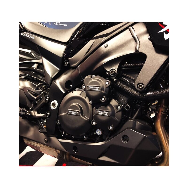 GB RACING Anlasserdeckelschoner - Schwarz passend für Suzuki GSX-R1000