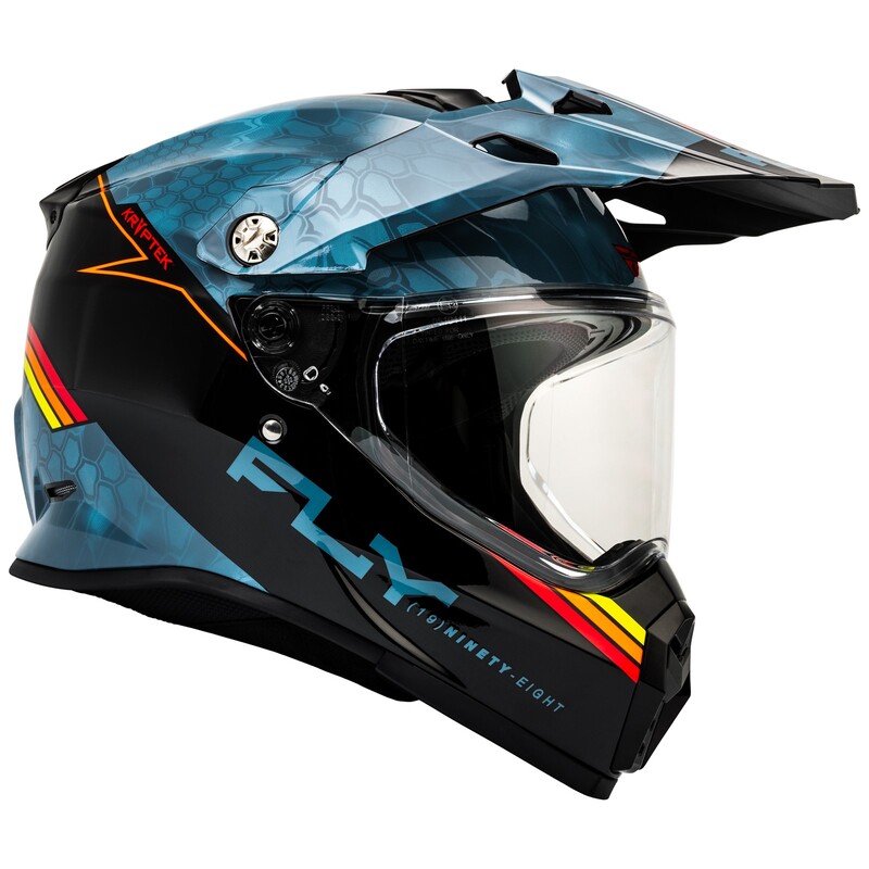 FLY RACING Trekker Kryptek Conceal Helm - Slate/Schwarz/Rot