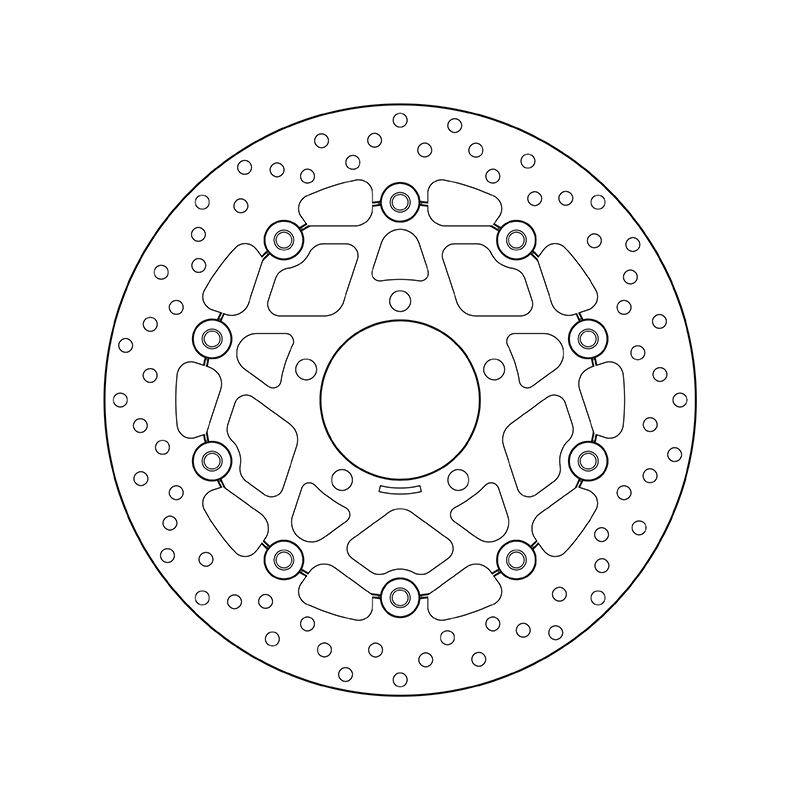 BREMBO Serie Oro rund schwimmend Bremsscheibe