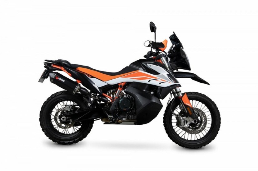 SCORPION Serket Parallel Keramic-Schalldämpfer/ABS-Endkappe schwarz passend für KTM 790 Adventure