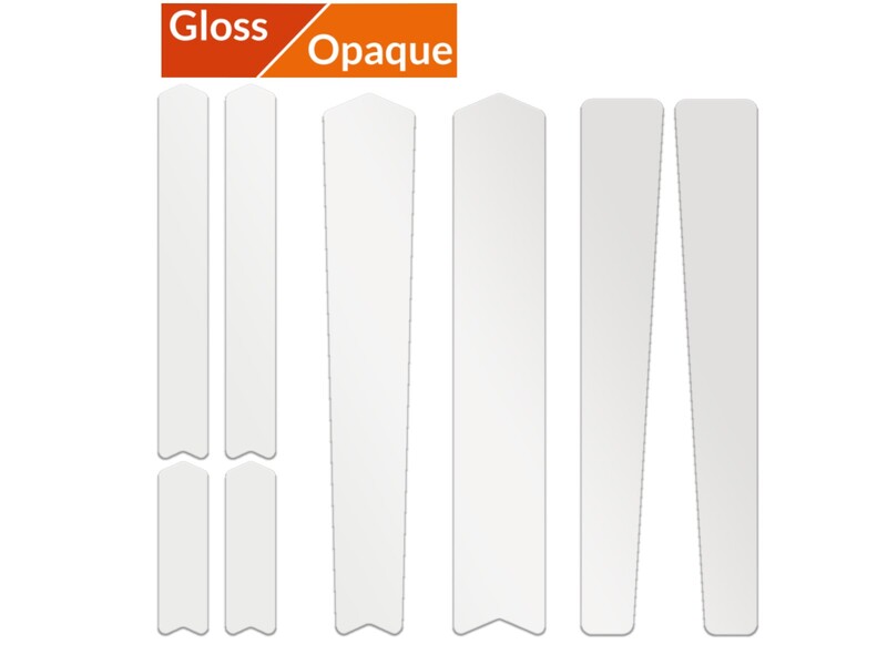 ALGIS Opaque Frame Guards Kit Gr/Road - Clear
