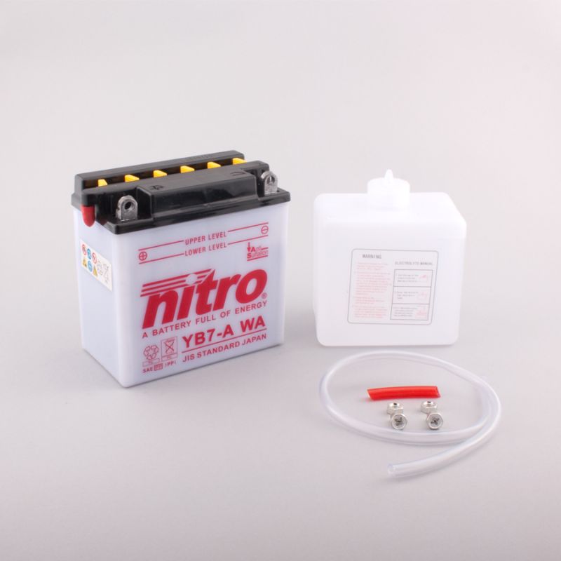 Batterie NITRO NB7-A (CP) mit Säurepack 12V/8Ah [135x75x133] CCA=124A