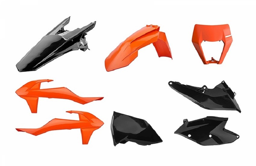 POLISPORT Enduro Plastik-Kit orangefarben/schwarz passend für KTM EXC/EXC-F POLISPORT Enduro Plastik-Kit orangefarben/schwarz passend für KTM EXC/EXC-F