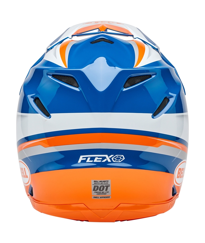 BELL Moto-9S Flex Helm - Merchant Gloss Orange/Blue