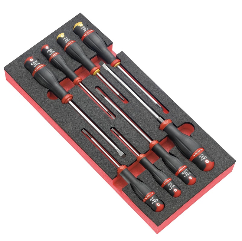 FACOM Modul Protwist® Schlitz- und Kreuzschlitz-Schraubendreher 8-teilig FACOM Modul Protwist® Schlitz- und Kreuzschlitz-Schraubendreher 8-teilig